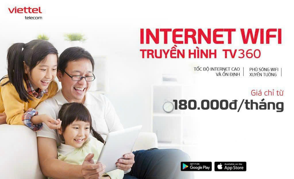 Gói Cước Lắp Đặt Mạng Viettel Truyền Hình TV360