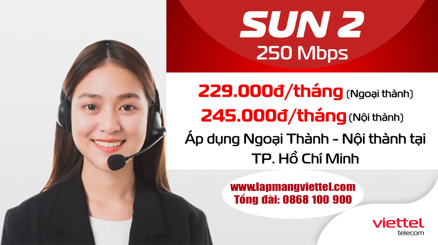 Gói Cước Sun2 Viettel Internet & Truyền Hình Vi Vu