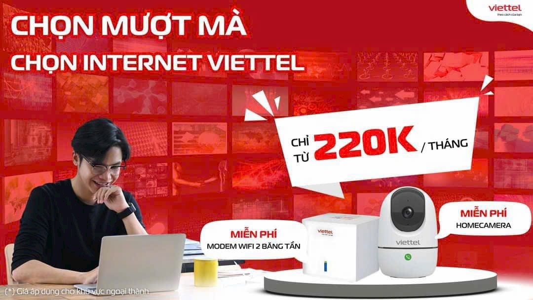 Internet Viettel Tốc Độ Cao - Ưu Đãi Hè 2024